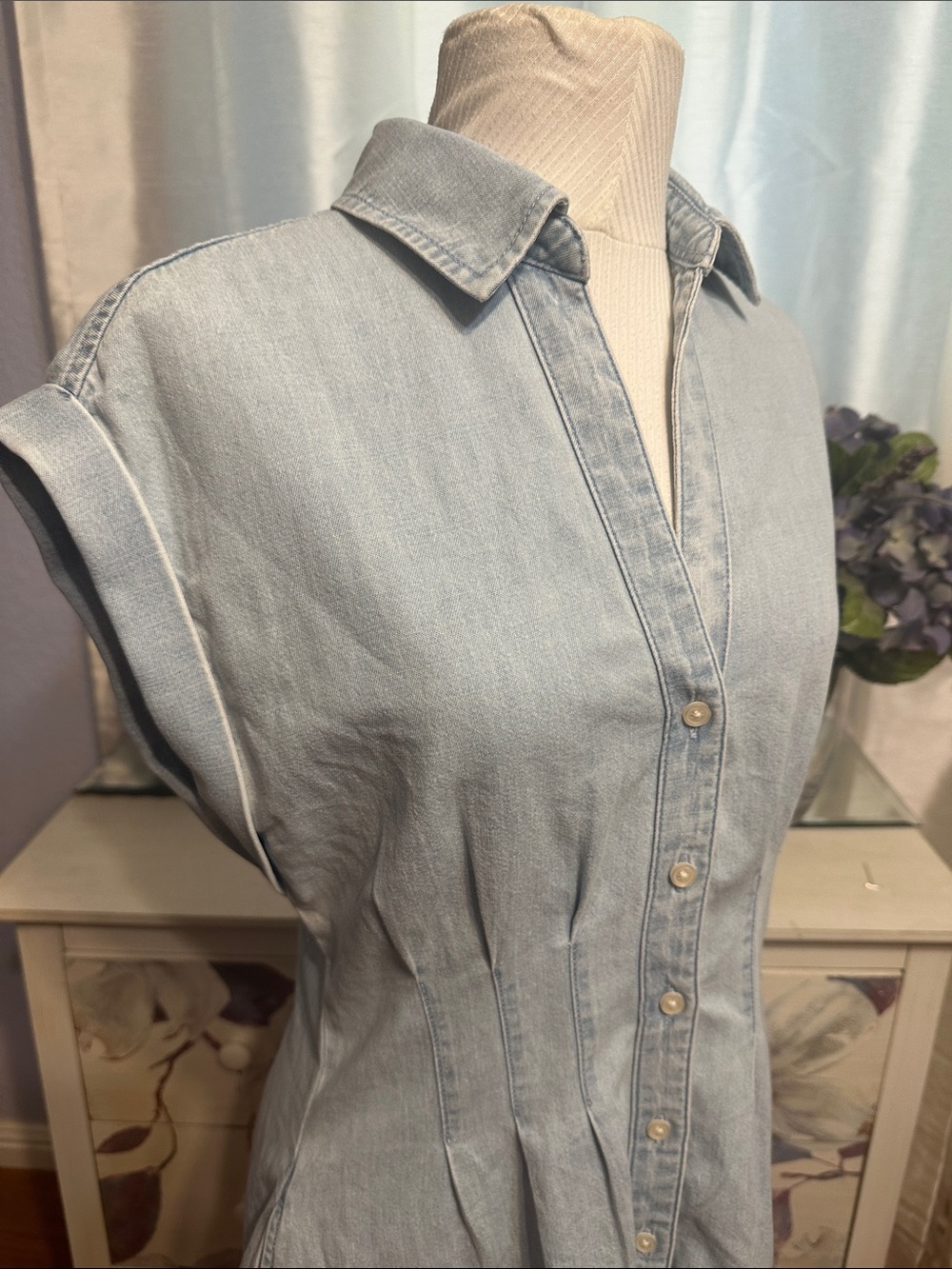 GAP Light Wash Denim Mini Dress